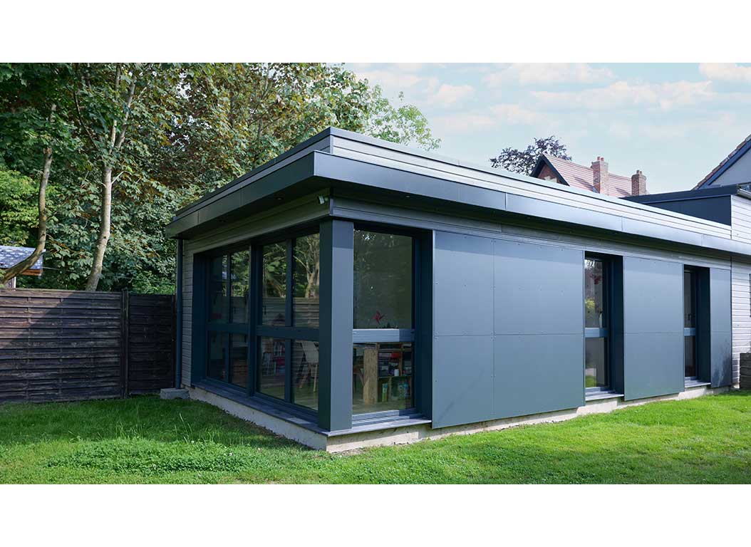 EXTENSION BOIS, BUREAU, CHAMBRES ET SALLE DE JEUX À BOUCHAIN (NORD) - 06