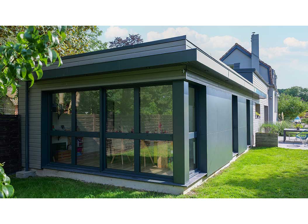 EXTENSION BOIS, BUREAU, CHAMBRES ET SALLE DE JEUX À BOUCHAIN (NORD) - 09