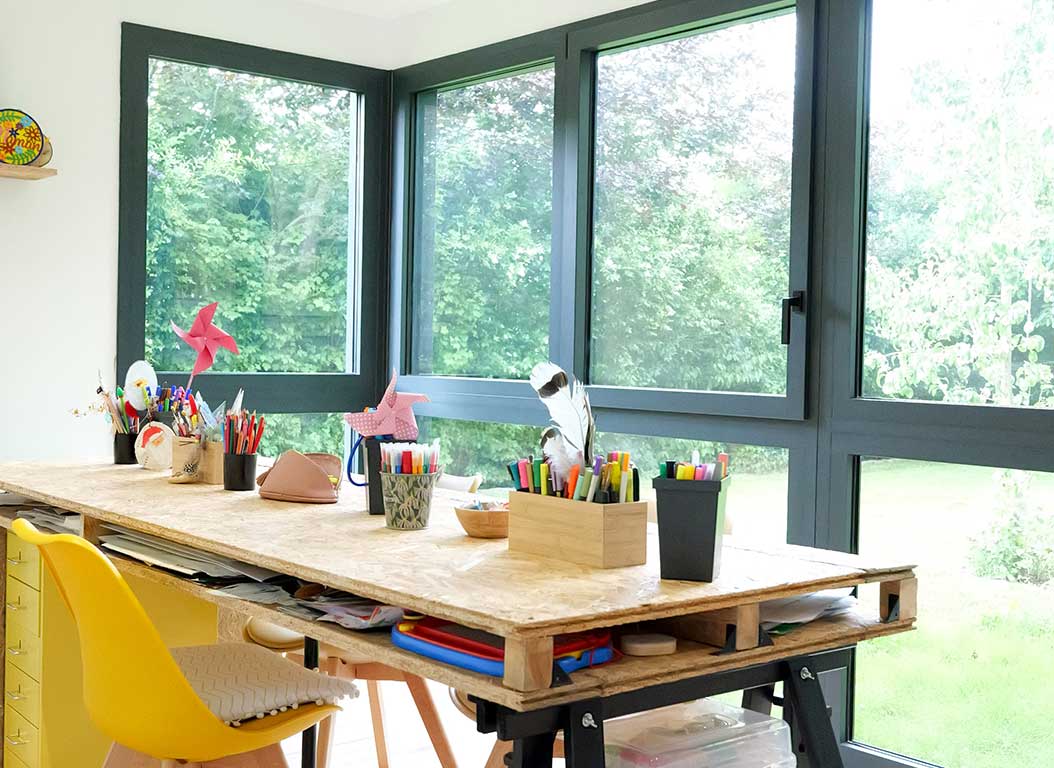 EXTENSION BOIS, BUREAU, CHAMBRES ET SALLE DE JEUX À BOUCHAIN (NORD) - 21