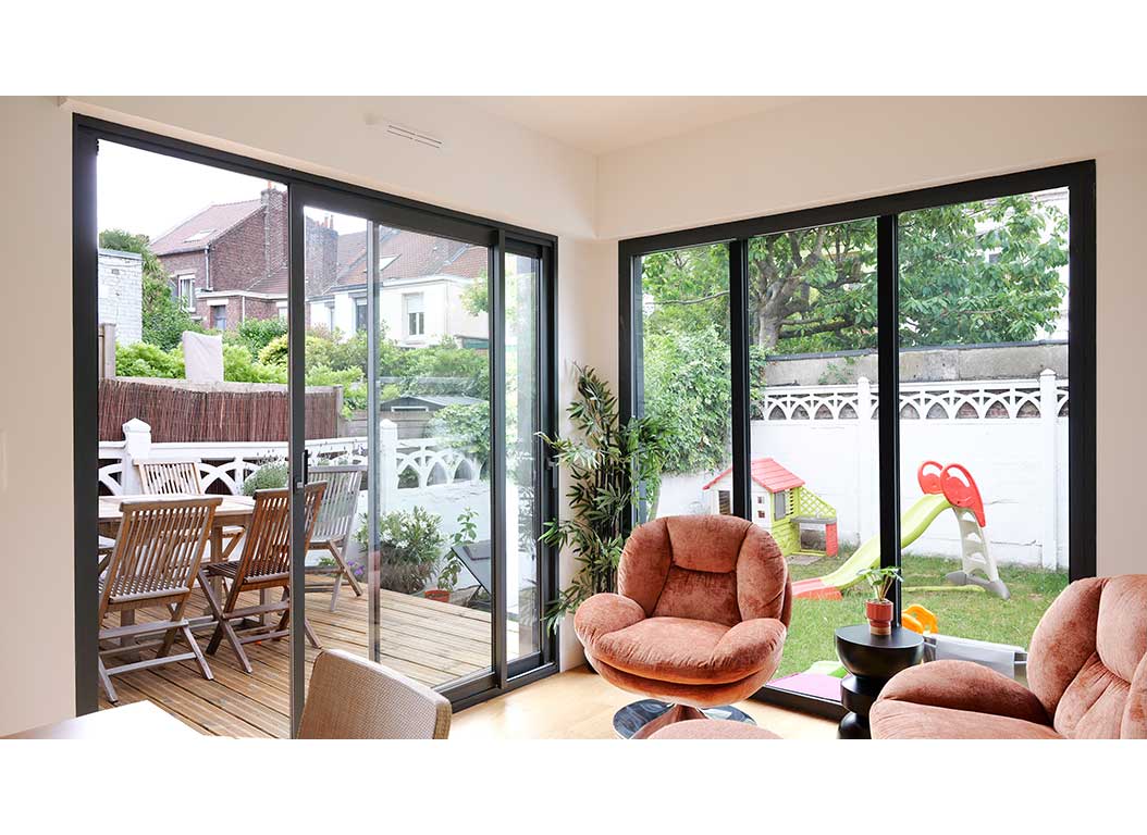 EXTENSION BOIS AVEC SALON ET TERRASSE À Lille (NORD) - 05