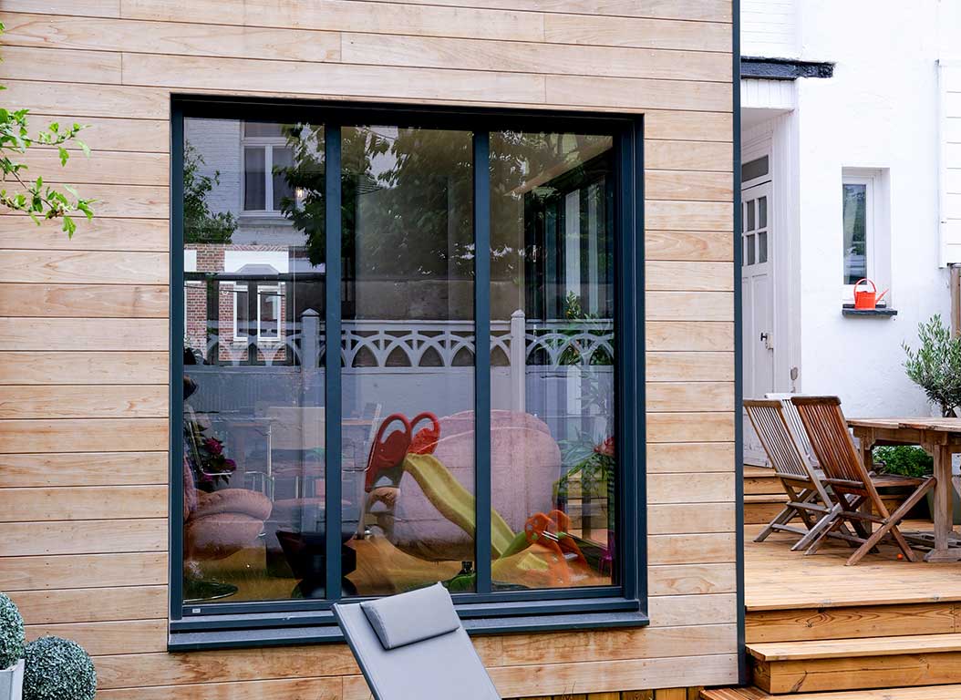 EXTENSION BOIS AVEC SALON ET TERRASSE À Lille (NORD) - 14