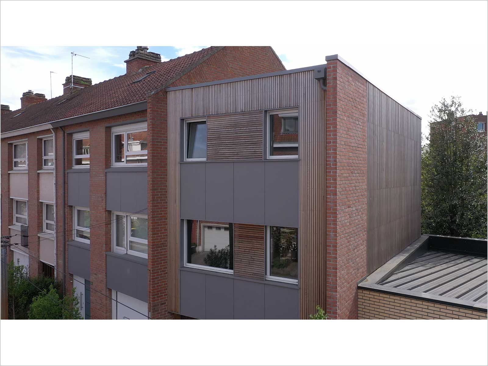 EXTENSION DE MAISON EN OSSATURE BOIS A LAMBERSART (NORD)-20