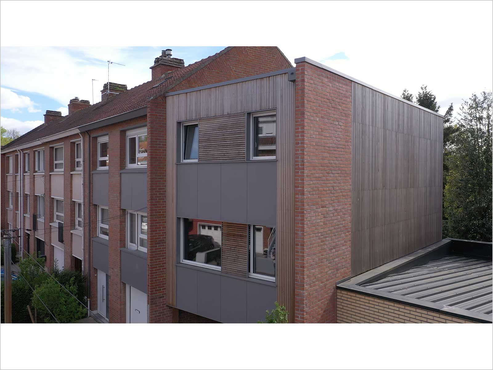 EXTENSION DE MAISON EN OSSATURE BOIS A LAMBERSART (NORD)-21