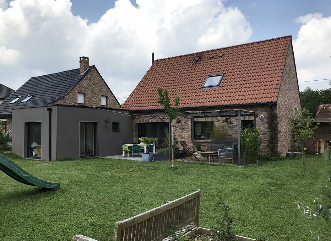 EXTENSION BRIQUE DE MAISON A ATTICHES (NORD) 006